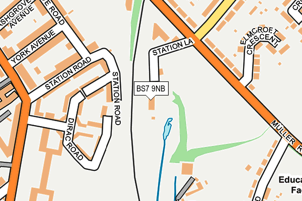 BS7 9NB map - OS OpenMap – Local (Ordnance Survey) BS7 9NB map - OS OpenMap – Local (Ordnance Survey)