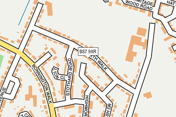 BS7 9XR map - OS OpenMap – Local (Ordnance Survey) BS7 9XR map - OS OpenMap – Local (Ordnance Survey)