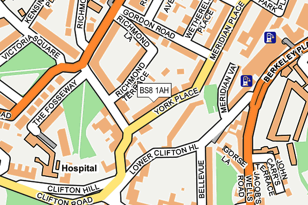 BS8 1AH map - OS OpenMap – Local (Ordnance Survey) BS8 1AH map - OS OpenMap – Local (Ordnance Survey)