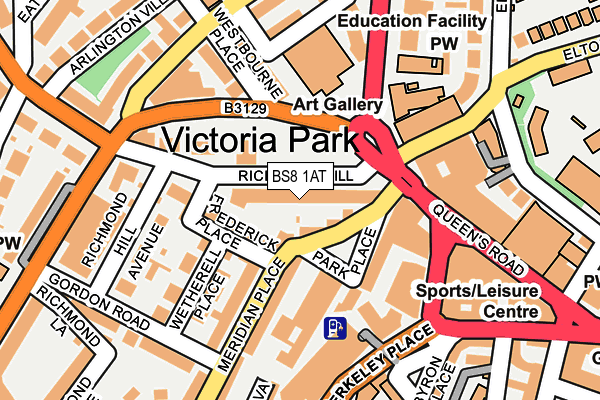 BS8 1AT map - OS OpenMap – Local (Ordnance Survey) BS8 1AT map - OS OpenMap – Local (Ordnance Survey)