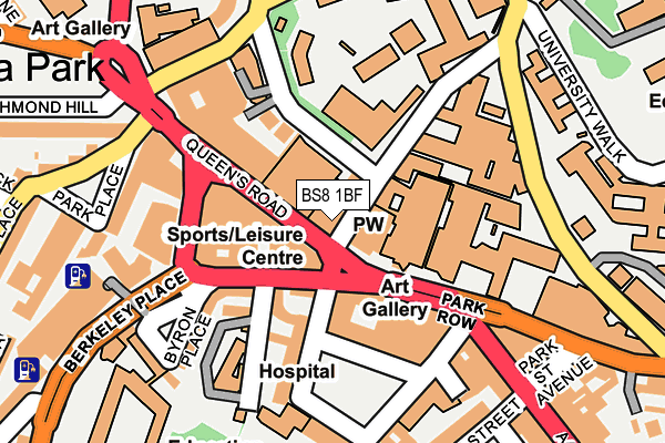 BS8 1BF map - OS OpenMap – Local (Ordnance Survey) BS8 1BF map - OS OpenMap – Local (Ordnance Survey)