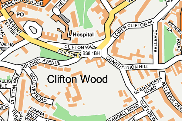 BS8 1BH map - OS OpenMap – Local (Ordnance Survey) BS8 1BH map - OS OpenMap – Local (Ordnance Survey)