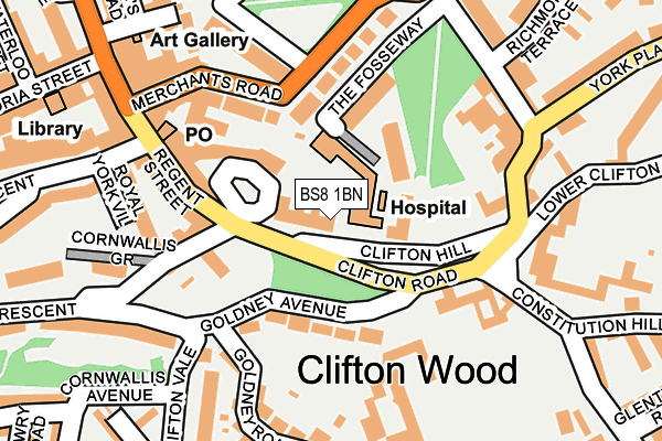 BS8 1BN map - OS OpenMap – Local (Ordnance Survey) BS8 1BN map - OS OpenMap – Local (Ordnance Survey)