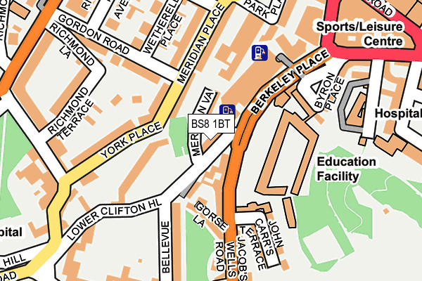 BS8 1BT map - OS OpenMap – Local (Ordnance Survey) BS8 1BT map - OS OpenMap – Local (Ordnance Survey)
