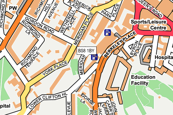 BS8 1BY map - OS OpenMap – Local (Ordnance Survey) BS8 1BY map - OS OpenMap – Local (Ordnance Survey)