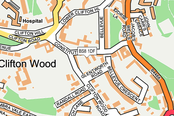BS8 1DF map - OS OpenMap – Local (Ordnance Survey) BS8 1DF map - OS OpenMap – Local (Ordnance Survey)