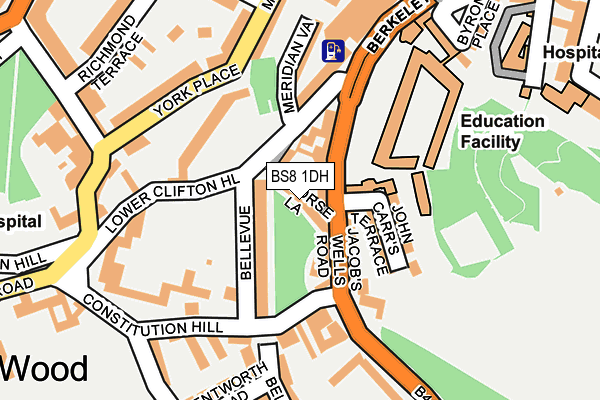 BS8 1DH map - OS OpenMap – Local (Ordnance Survey) BS8 1DH map - OS OpenMap – Local (Ordnance Survey)