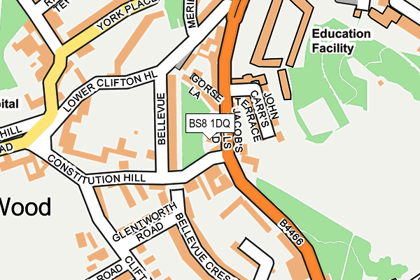 BS8 1DQ map - OS OpenMap – Local (Ordnance Survey) BS8 1DQ map - OS OpenMap – Local (Ordnance Survey)