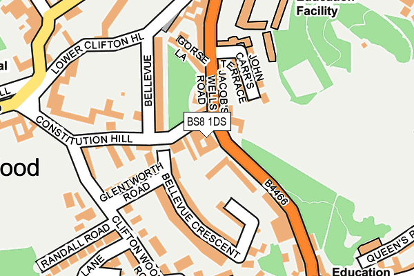 BS8 1DS map - OS OpenMap – Local (Ordnance Survey) BS8 1DS map - OS OpenMap – Local (Ordnance Survey)