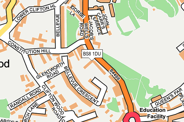 BS8 1DU map - OS OpenMap – Local (Ordnance Survey) BS8 1DU map - OS OpenMap – Local (Ordnance Survey)