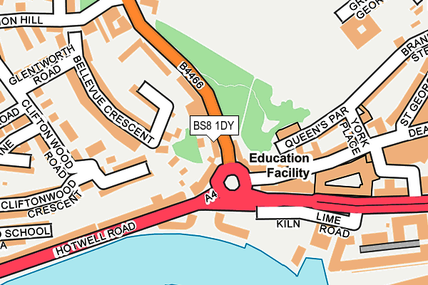 BS8 1DY map - OS OpenMap – Local (Ordnance Survey) BS8 1DY map - OS OpenMap – Local (Ordnance Survey)