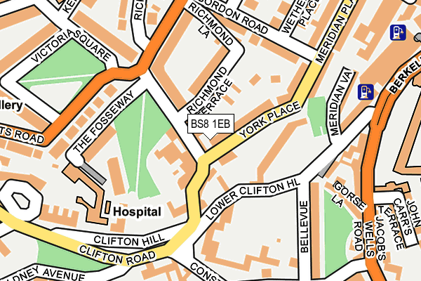 BS8 1EB map - OS OpenMap – Local (Ordnance Survey) BS8 1EB map - OS OpenMap – Local (Ordnance Survey)