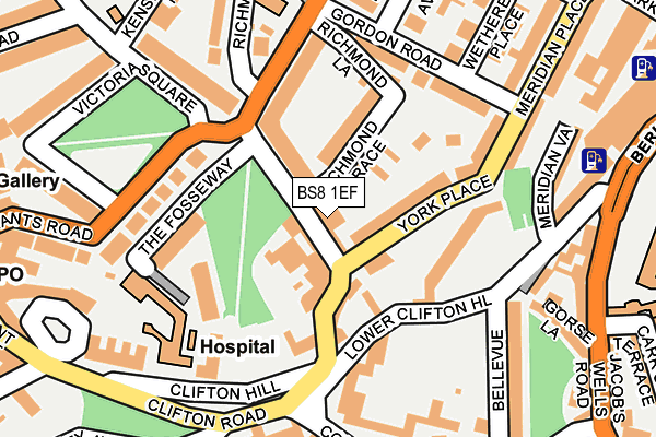 BS8 1EF map - OS OpenMap – Local (Ordnance Survey) BS8 1EF map - OS OpenMap – Local (Ordnance Survey)