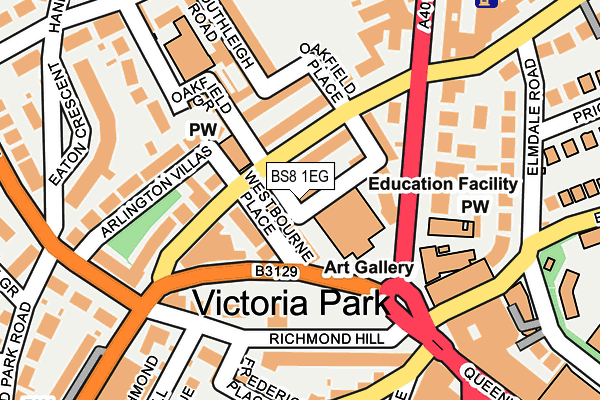 BS8 1EG map - OS OpenMap – Local (Ordnance Survey) BS8 1EG map - OS OpenMap – Local (Ordnance Survey)