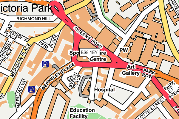 BS8 1EY map - OS OpenMap – Local (Ordnance Survey) BS8 1EY map - OS OpenMap – Local (Ordnance Survey)