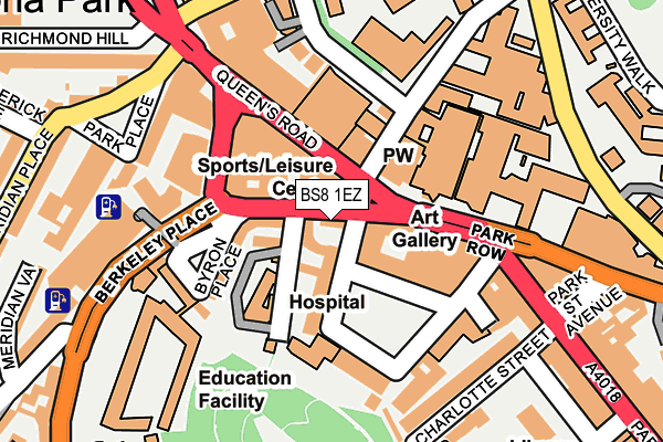 BS8 1EZ map - OS OpenMap – Local (Ordnance Survey) BS8 1EZ map - OS OpenMap – Local (Ordnance Survey)