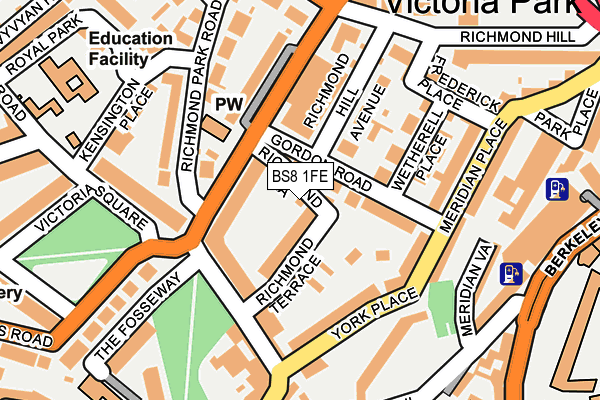 BS8 1FE map - OS OpenMap – Local (Ordnance Survey) BS8 1FE map - OS OpenMap – Local (Ordnance Survey)