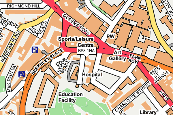 BS8 1HA map - OS OpenMap – Local (Ordnance Survey) BS8 1HA map - OS OpenMap – Local (Ordnance Survey)