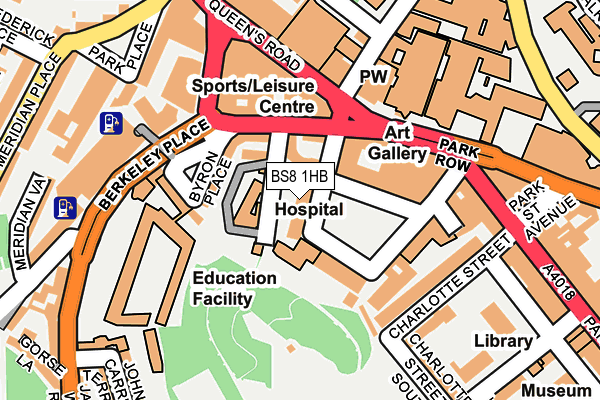 BS8 1HB map - OS OpenMap – Local (Ordnance Survey) BS8 1HB map - OS OpenMap – Local (Ordnance Survey)