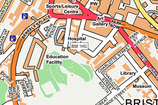 BS8 1HG map - OS OpenMap – Local (Ordnance Survey) BS8 1HG map - OS OpenMap – Local (Ordnance Survey)