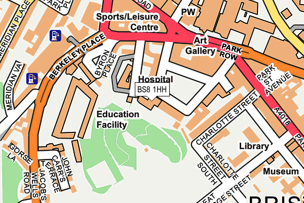 BS8 1HH map - OS OpenMap – Local (Ordnance Survey) BS8 1HH map - OS OpenMap – Local (Ordnance Survey)
