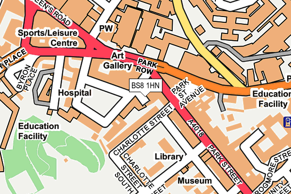 BS8 1HN map - OS OpenMap – Local (Ordnance Survey) BS8 1HN map - OS OpenMap – Local (Ordnance Survey)