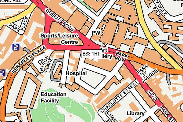 BS8 1HT map - OS OpenMap – Local (Ordnance Survey) BS8 1HT map - OS OpenMap – Local (Ordnance Survey)