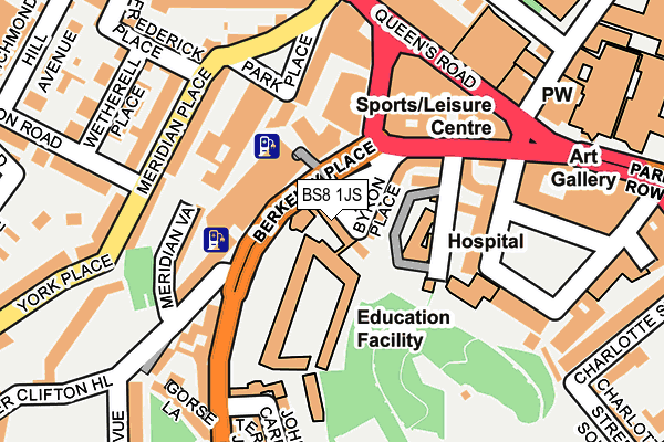 BS8 1JS map - OS OpenMap – Local (Ordnance Survey) BS8 1JS map - OS OpenMap – Local (Ordnance Survey)
