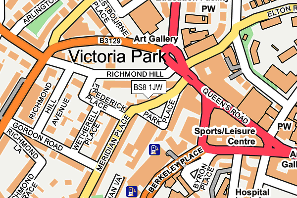 BS8 1JW map - OS OpenMap – Local (Ordnance Survey) BS8 1JW map - OS OpenMap – Local (Ordnance Survey)