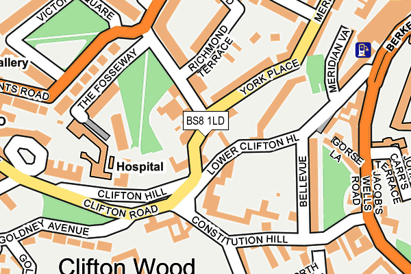 BS8 1LD map - OS OpenMap – Local (Ordnance Survey) BS8 1LD map - OS OpenMap – Local (Ordnance Survey)