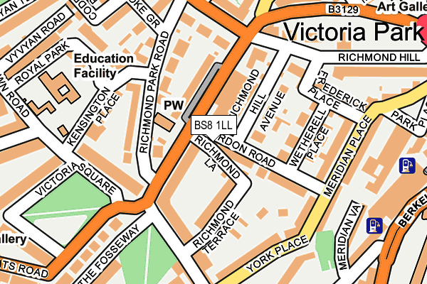 BS8 1LL map - OS OpenMap – Local (Ordnance Survey) BS8 1LL map - OS OpenMap – Local (Ordnance Survey)