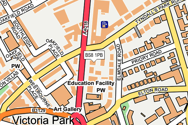 BS8 1PB map - OS OpenMap – Local (Ordnance Survey) BS8 1PB map - OS OpenMap – Local (Ordnance Survey)
