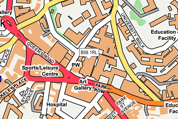 BS8 1RL map - OS OpenMap – Local (Ordnance Survey) BS8 1RL map - OS OpenMap – Local (Ordnance Survey)
