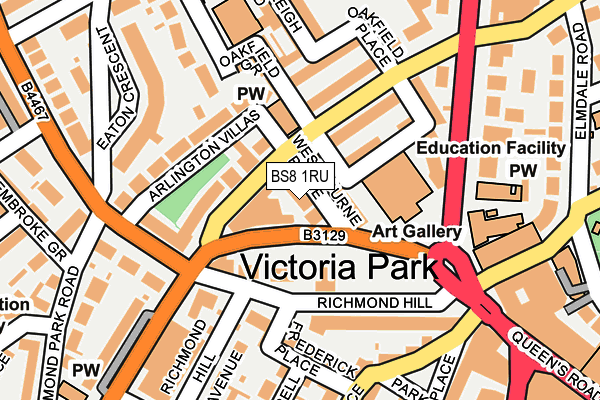 BS8 1RU map - OS OpenMap – Local (Ordnance Survey) BS8 1RU map - OS OpenMap – Local (Ordnance Survey)