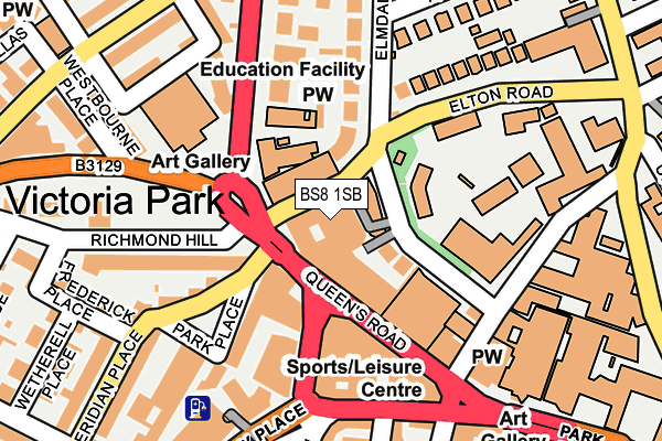 BS8 1SB map - OS OpenMap – Local (Ordnance Survey) BS8 1SB map - OS OpenMap – Local (Ordnance Survey)