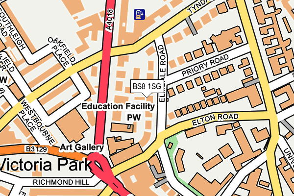 BS8 1SG map - OS OpenMap – Local (Ordnance Survey) BS8 1SG map - OS OpenMap – Local (Ordnance Survey)
