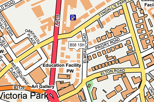 BS8 1SH map - OS OpenMap – Local (Ordnance Survey) BS8 1SH map - OS OpenMap – Local (Ordnance Survey)