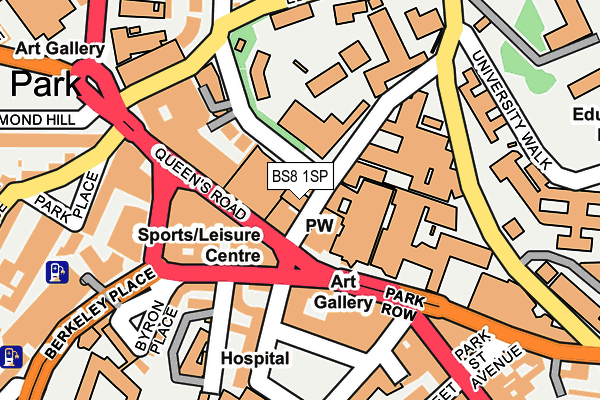 BS8 1SP map - OS OpenMap – Local (Ordnance Survey) BS8 1SP map - OS OpenMap – Local (Ordnance Survey)