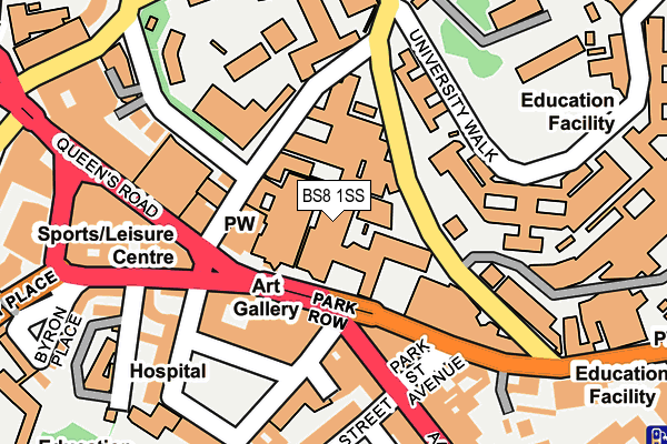 BS8 1SS map - OS OpenMap – Local (Ordnance Survey) BS8 1SS map - OS OpenMap – Local (Ordnance Survey)