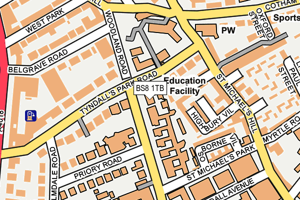 BS8 1TB map - OS OpenMap – Local (Ordnance Survey) BS8 1TB map - OS OpenMap – Local (Ordnance Survey)
