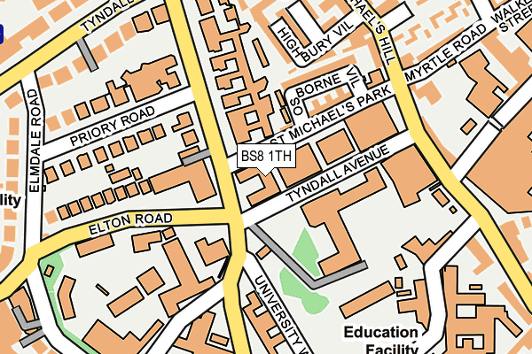 BS8 1TH map - OS OpenMap – Local (Ordnance Survey) BS8 1TH map - OS OpenMap – Local (Ordnance Survey)