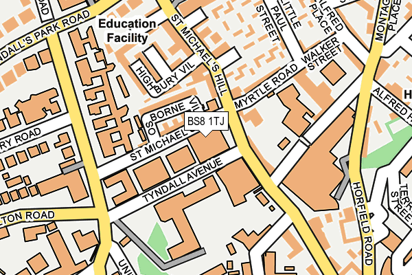 BS8 1TJ map - OS OpenMap – Local (Ordnance Survey) BS8 1TJ map - OS OpenMap – Local (Ordnance Survey)