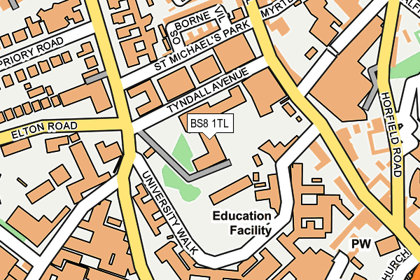 BS8 1TL map - OS OpenMap – Local (Ordnance Survey) BS8 1TL map - OS OpenMap – Local (Ordnance Survey)