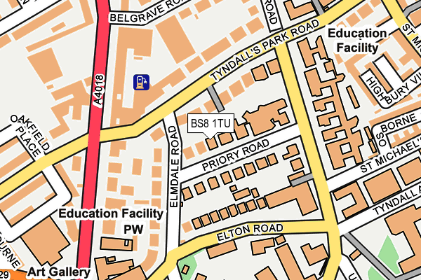 BS8 1TU map - OS OpenMap – Local (Ordnance Survey) BS8 1TU map - OS OpenMap – Local (Ordnance Survey)