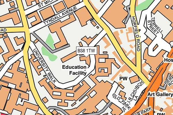 BS8 1TW map - OS OpenMap – Local (Ordnance Survey) BS8 1TW map - OS OpenMap – Local (Ordnance Survey)