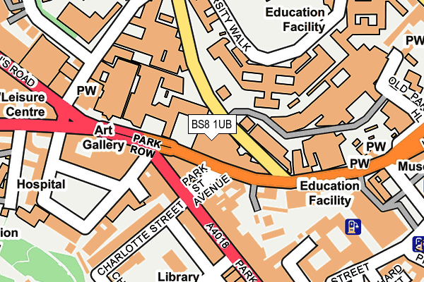 BS8 1UB map - OS OpenMap – Local (Ordnance Survey) BS8 1UB map - OS OpenMap – Local (Ordnance Survey)