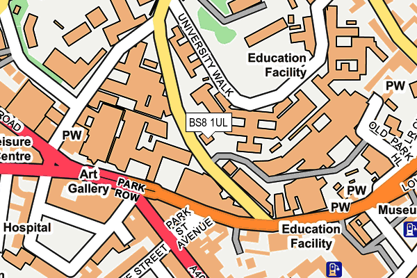 BS8 1UL map - OS OpenMap – Local (Ordnance Survey) BS8 1UL map - OS OpenMap – Local (Ordnance Survey)