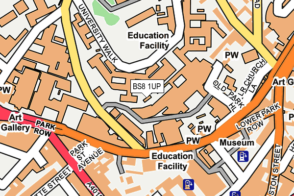 BS8 1UP map - OS OpenMap – Local (Ordnance Survey) BS8 1UP map - OS OpenMap – Local (Ordnance Survey)