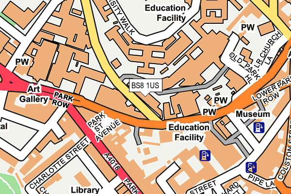 BS8 1US map - OS OpenMap – Local (Ordnance Survey) BS8 1US map - OS OpenMap – Local (Ordnance Survey)