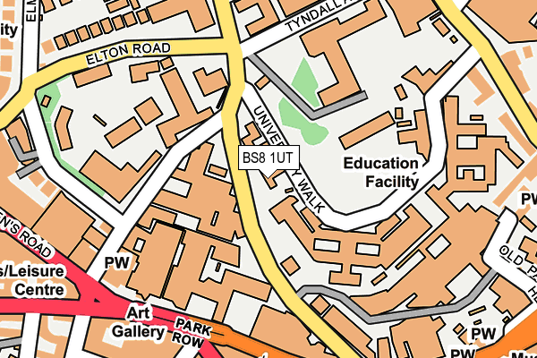 BS8 1UT map - OS OpenMap – Local (Ordnance Survey) BS8 1UT map - OS OpenMap – Local (Ordnance Survey)